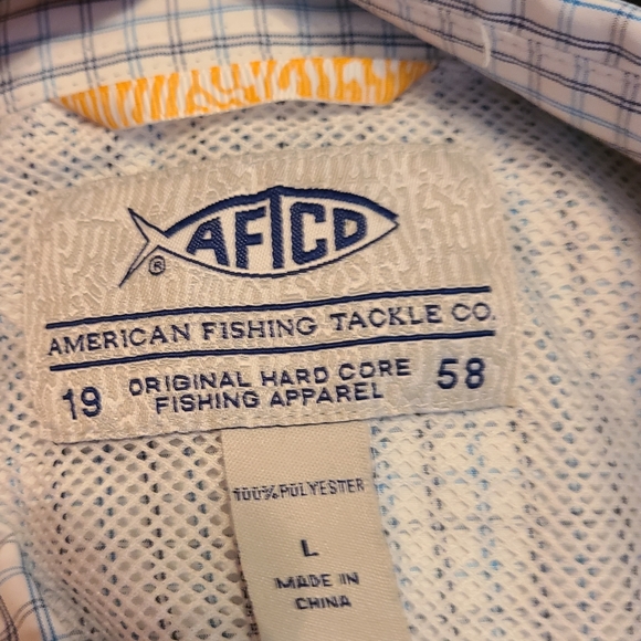 (680) American Fishing Tackle Company Men's Classic Long Sleeve Oxford Shirt, L - Picture 13 of 16